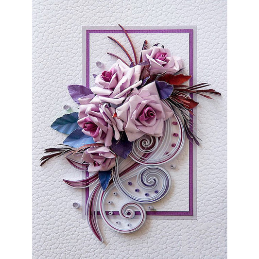 Paper Quilling - Full Round Drill Diamond Painting 30*40CM