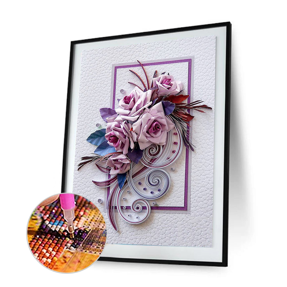 Paper Quilling - Full Round Drill Diamond Painting 30*40CM