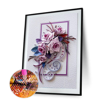 Paper Quilling - Full Round Drill Diamond Painting 30*40CM