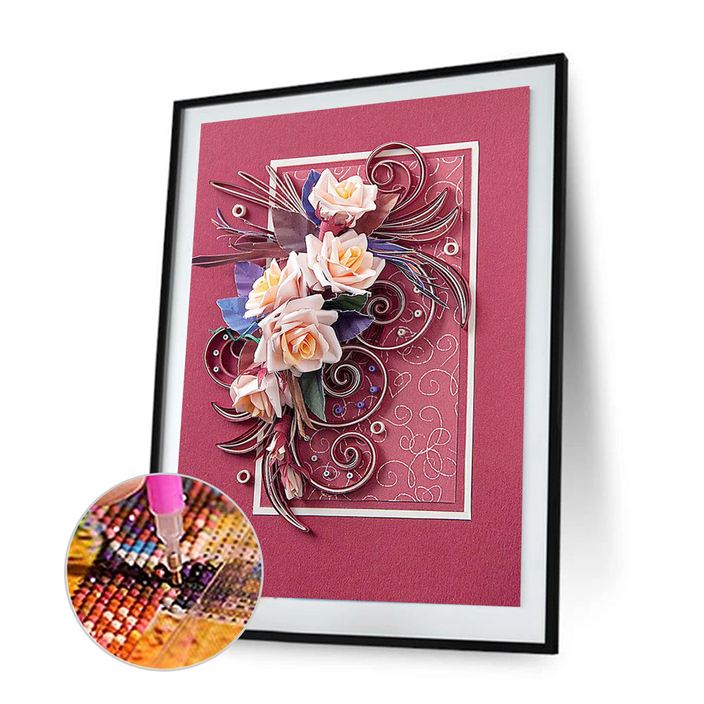 Paper Quilling - Full Round Drill Diamond Painting 30*40CM