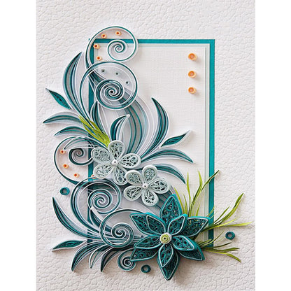 Paper Quilling - Full Round Drill Diamond Painting 30*40CM