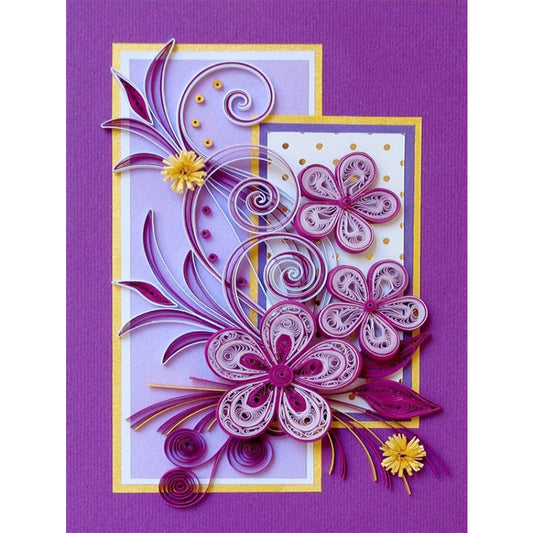 Paper Quilling - Full Round Drill Diamond Painting 30*40CM