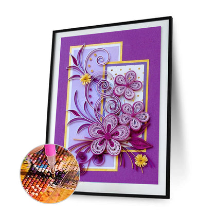 Paper Quilling - Full Round Drill Diamond Painting 30*40CM