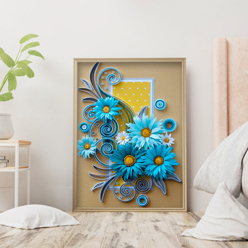 Paper Quilling - Full Round Drill Diamond Painting 30*40CM