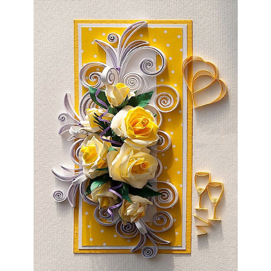 Paper Quilling - Full Round Drill Diamond Painting 30*40CM