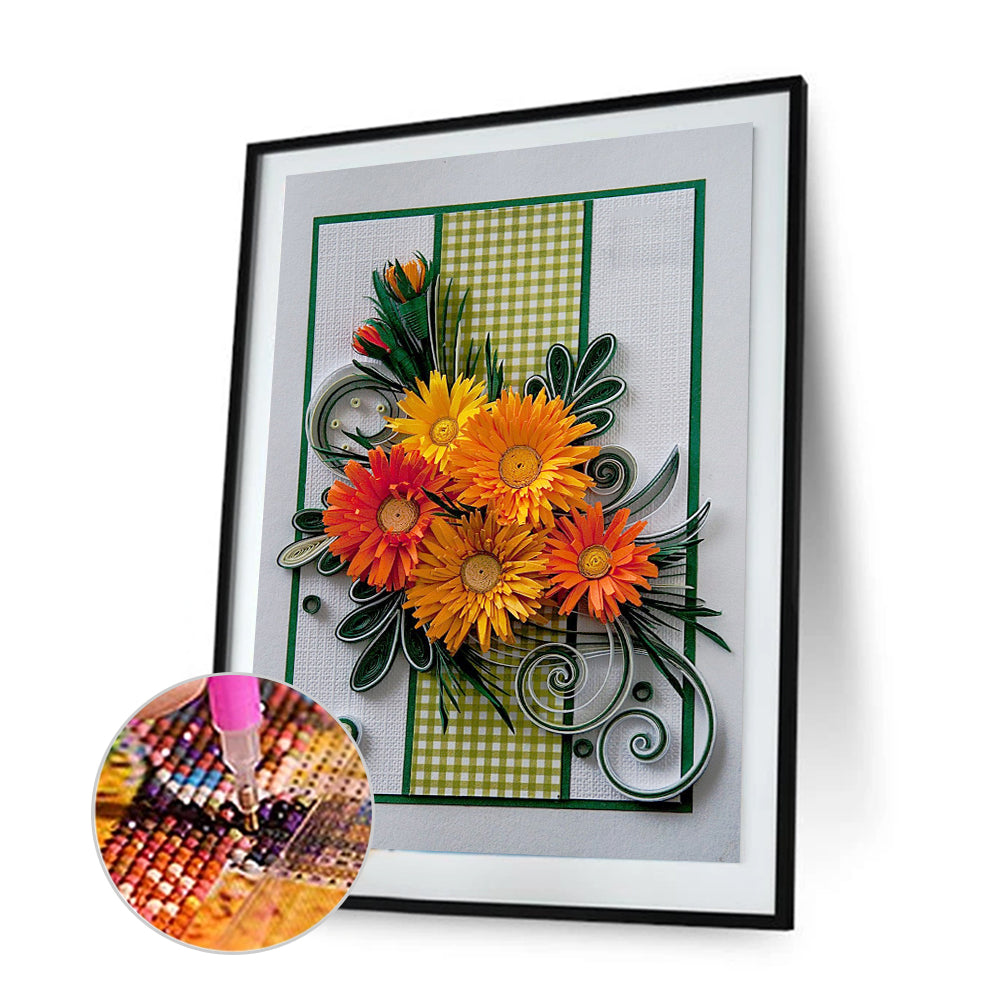 Paper Quilling - Full Round Drill Diamond Painting 30*40CM