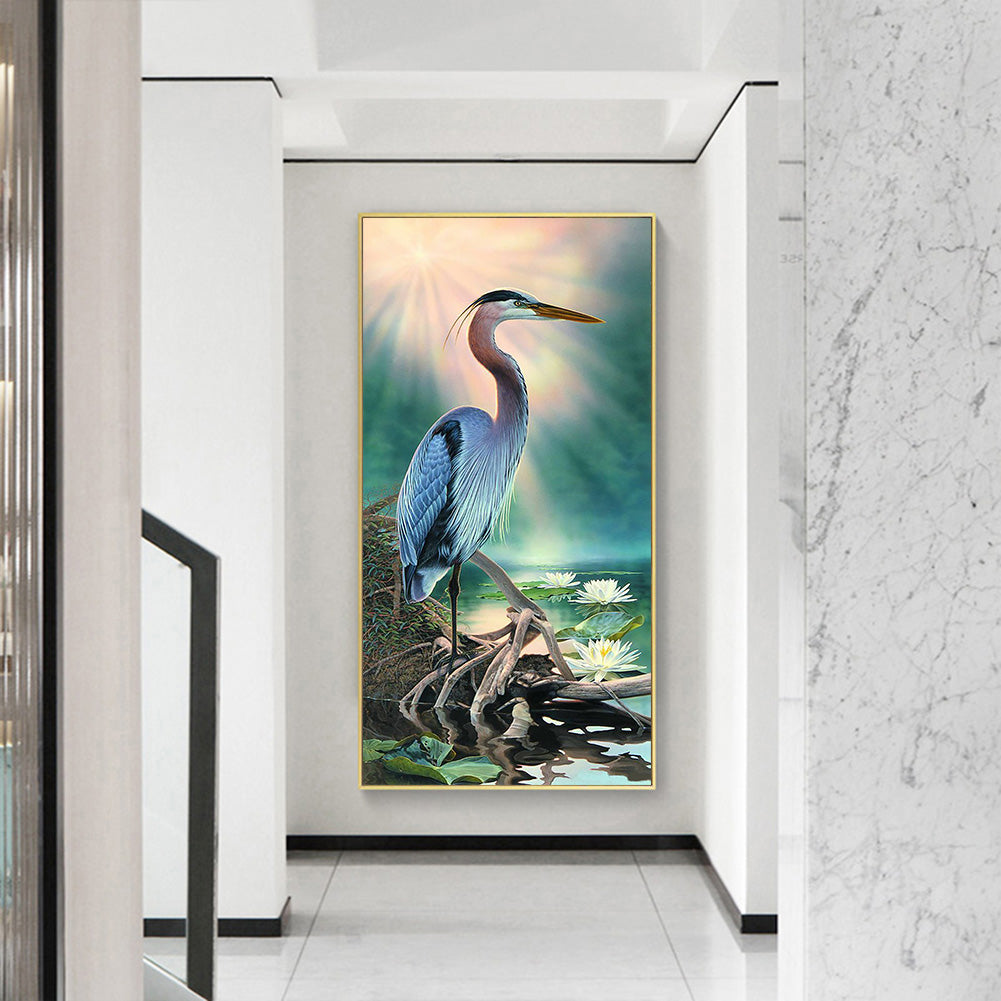 Exquisite Crane - Full Round Drill Diamond Painting 40*85CM