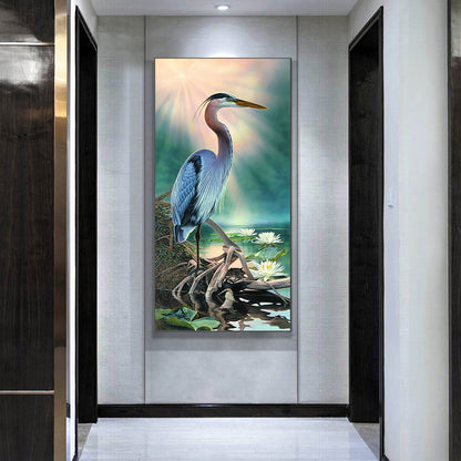 Exquisite Crane - Full Round Drill Diamond Painting 40*85CM