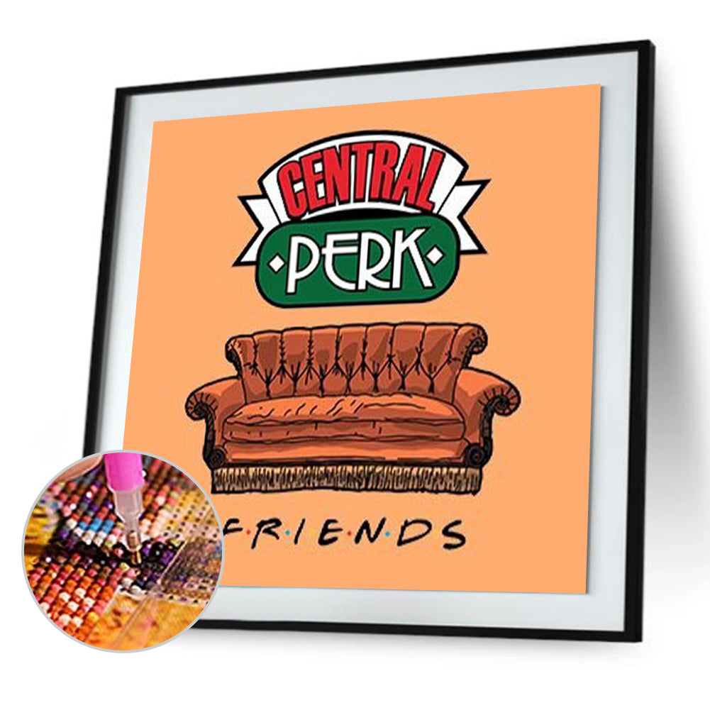 Sofa - Full Round Drill Diamond Painting 30*30CM