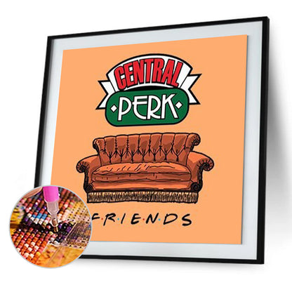 Sofa - Full Round Drill Diamond Painting 30*30CM