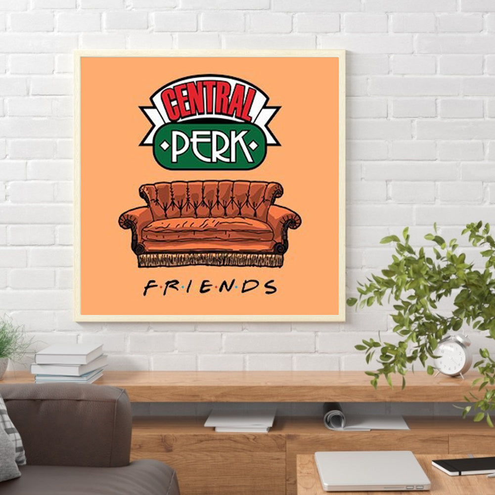 Sofa - Full Round Drill Diamond Painting 30*30CM