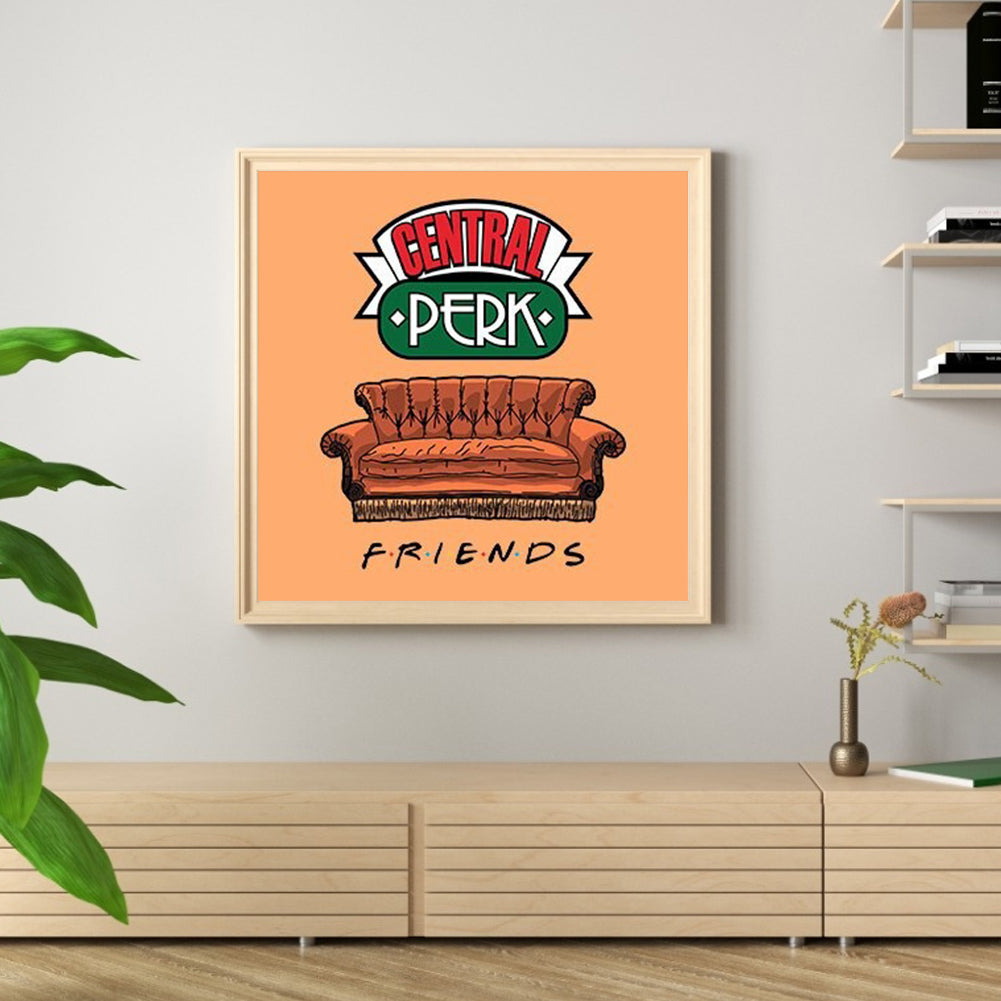 Sofa - Full Round Drill Diamond Painting 30*30CM