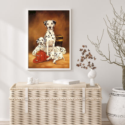Dalmatian Dog - Full Round Drill Diamond Painting 30*40CM