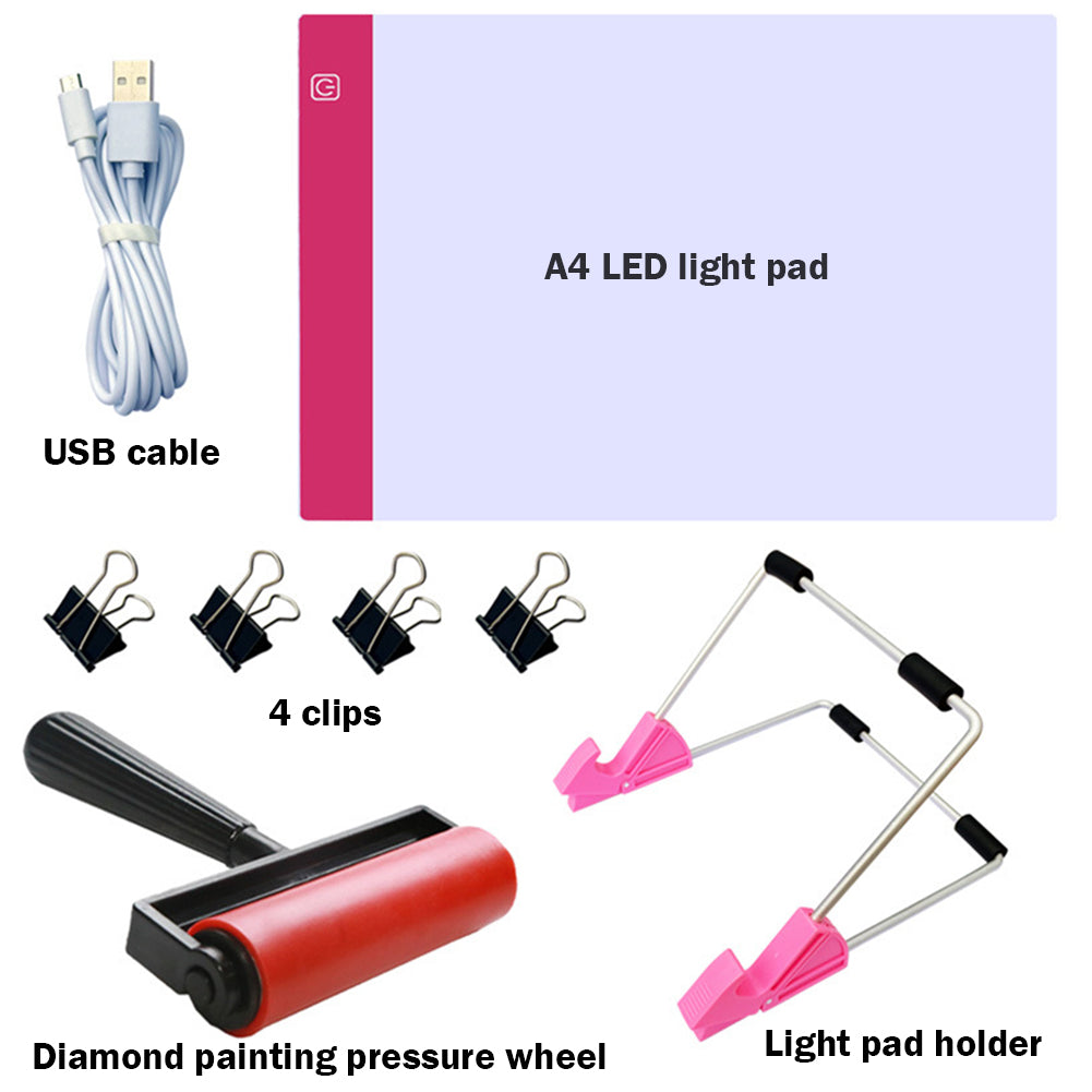 Diamond Painting A4 LED Light Pad LED Drawing Board Copy Board Tools Set