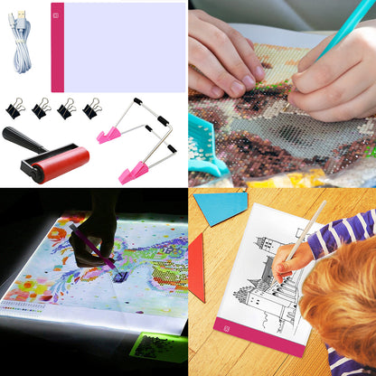 Diamond Painting A4 LED Light Pad LED Drawing Board Copy Board Tools Set