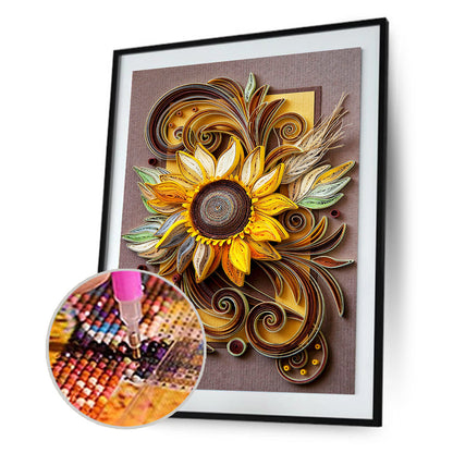 Quilling paper - Full Round Drill Diamond Painting 30*40CM