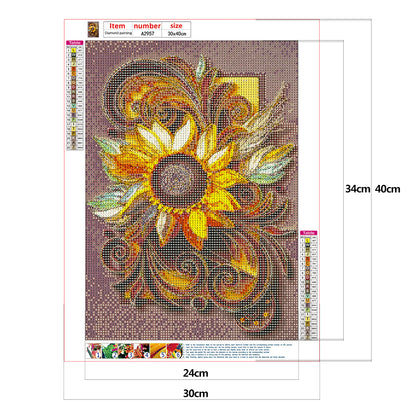 Quilling paper - Full Round Drill Diamond Painting 30*40CM