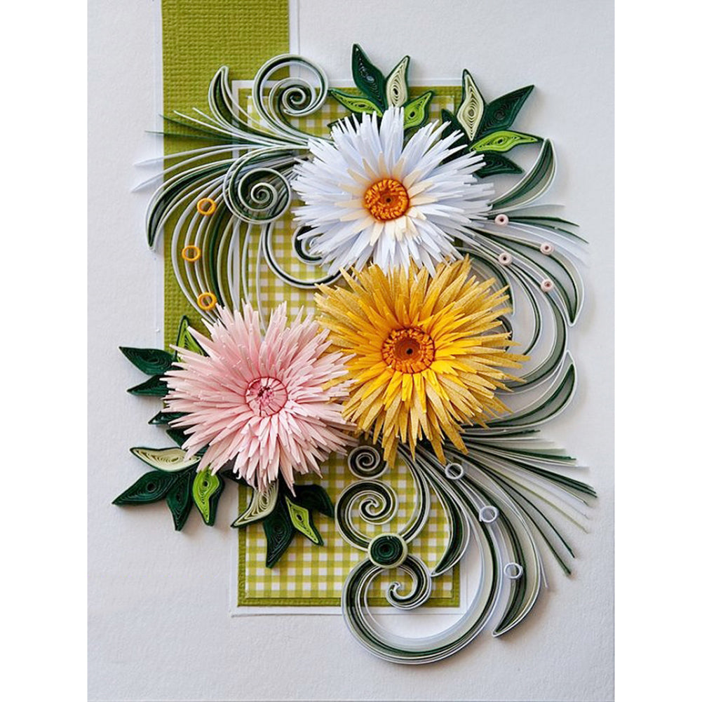 Quilling paper - Full Round Drill Diamond Painting 30*40CM