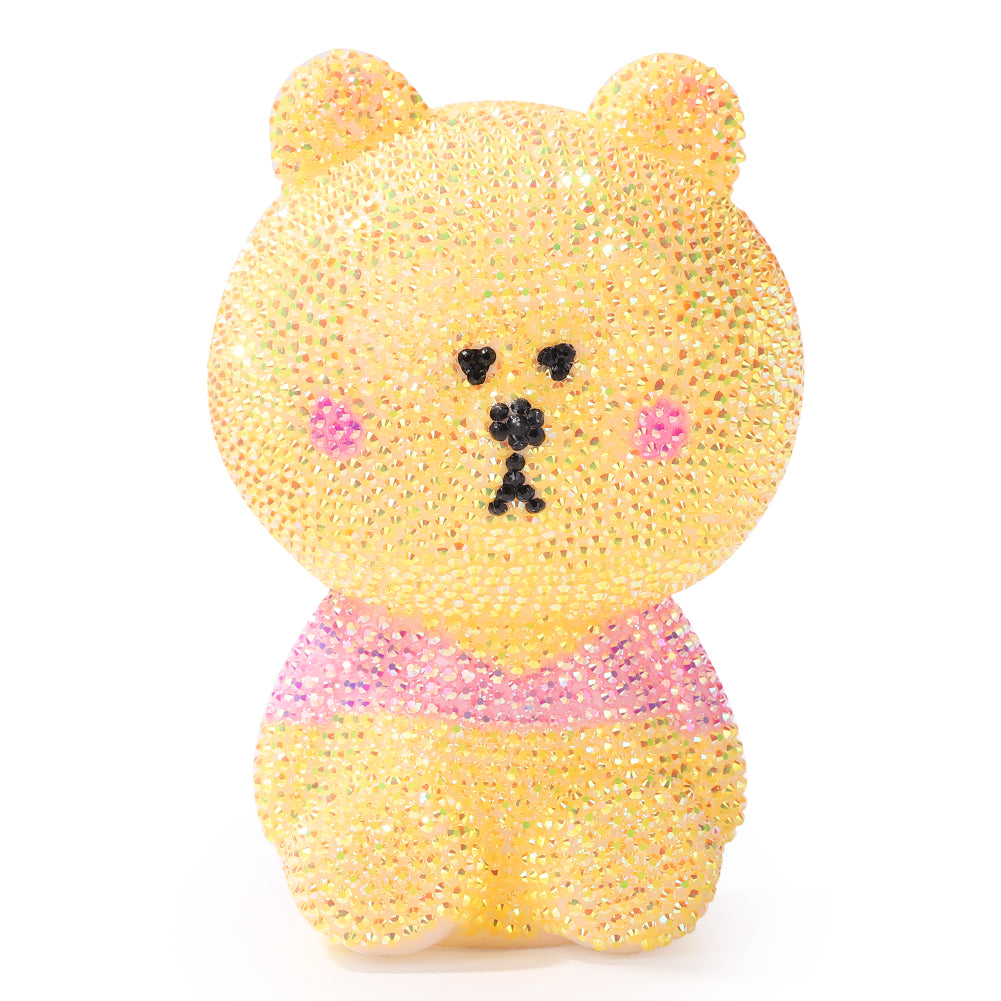 3D DIY Applique Rhinestone Bear Kits Mosaic Diamond Patches Art Crafts