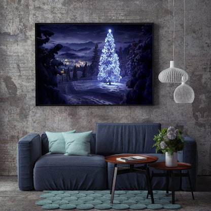 Snowy Christmas - Full Round Drill Diamond Painting 60*40CM