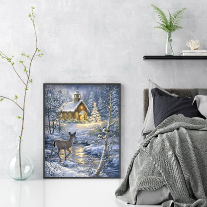 Deer - Full Round Drill Diamond Painting 30*40CM