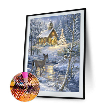 Deer - Full Round Drill Diamond Painting 30*40CM