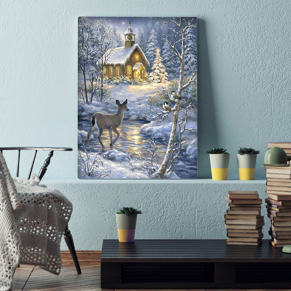 Deer - Full Round Drill Diamond Painting 30*40CM