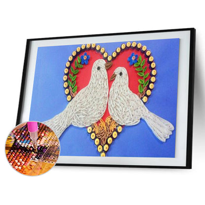 Love Bird - Full Round Drill Diamond Painting 40*30CM