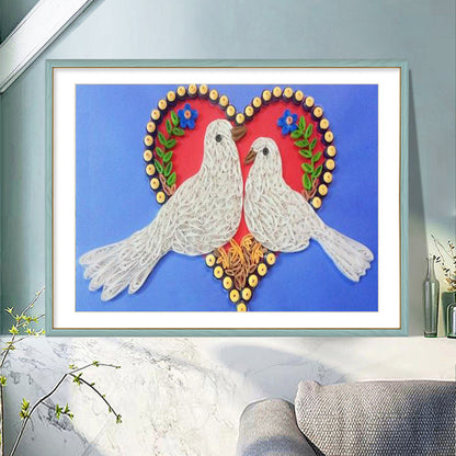 Love Bird - Full Round Drill Diamond Painting 40*30CM