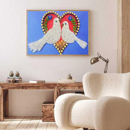 Love Bird - Full Round Drill Diamond Painting 40*30CM