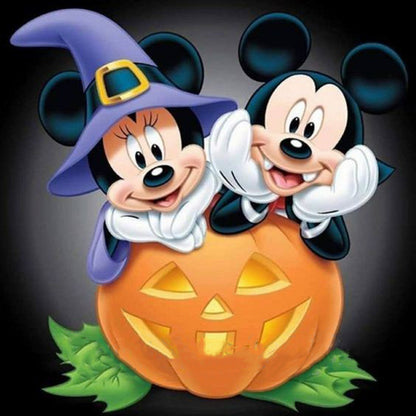 Mickey Pumpkin - Full Round Drill Diamond Painting 40*40CM