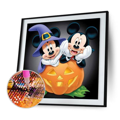 Mickey Pumpkin - Full Round Drill Diamond Painting 40*40CM