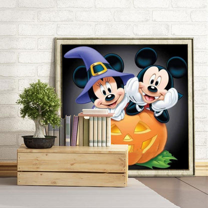 Mickey Pumpkin - Full Round Drill Diamond Painting 40*40CM