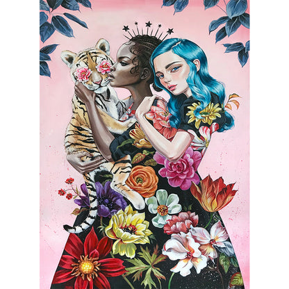 Flower - Full Round Drill Diamond Painting 30*40CM