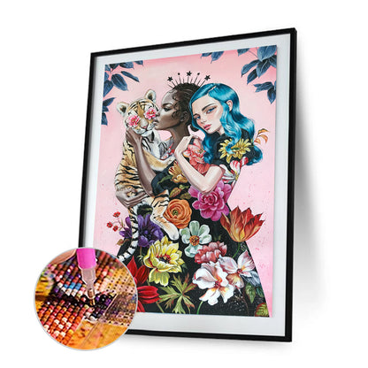 Flower - Full Round Drill Diamond Painting 30*40CM