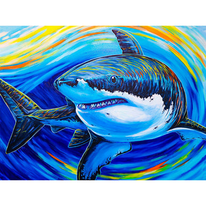 Shark - Full Round Drill Diamond Painting 40*30CM