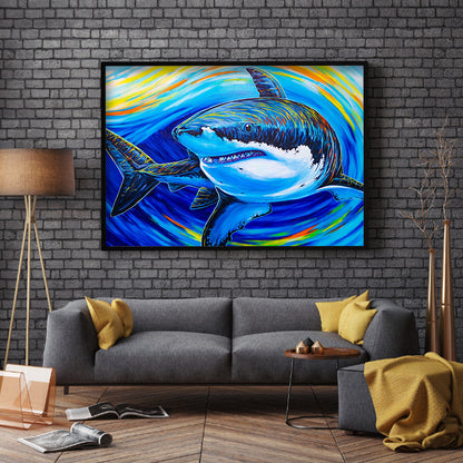 Shark - Full Round Drill Diamond Painting 40*30CM