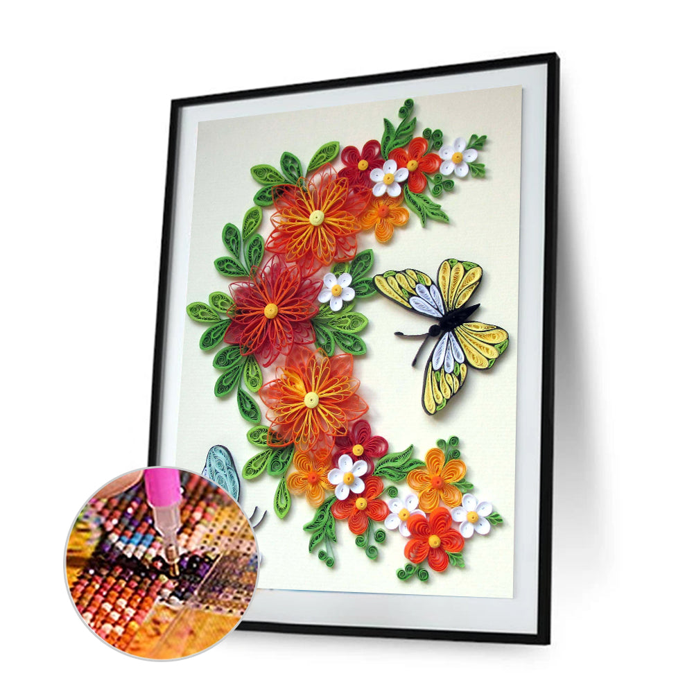 Paper Quilling - Special Shaped Drill Diamond Painting 30*40cm