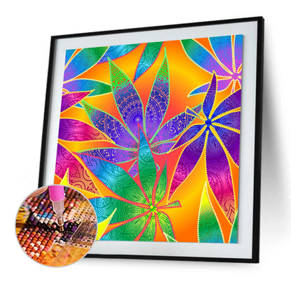 Leaf - Full Round Drill Diamond Painting 30*30CM