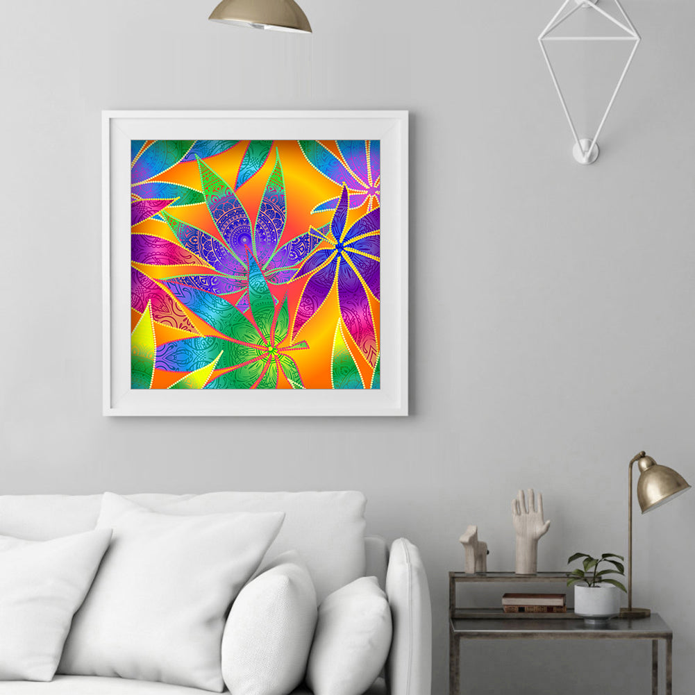 Leaf - Full Round Drill Diamond Painting 30*30CM