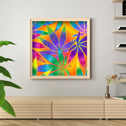 Leaf - Full Round Drill Diamond Painting 30*30CM