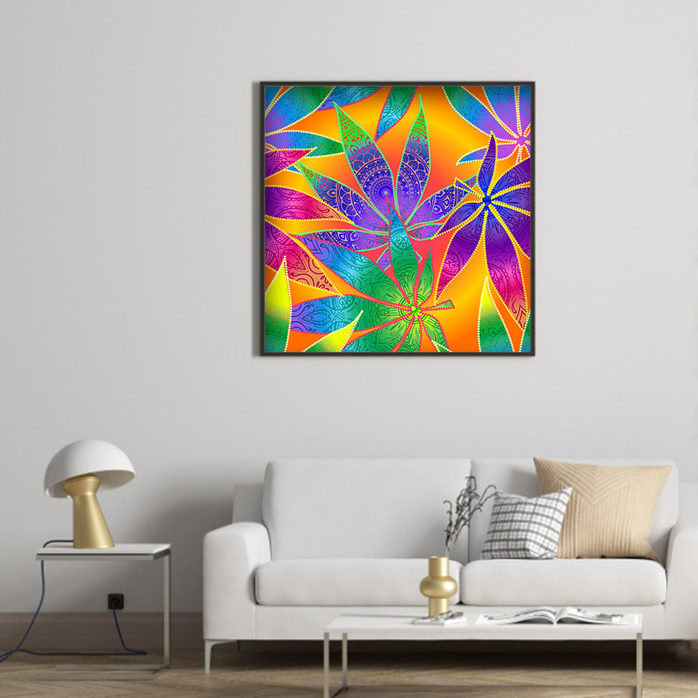Leaf - Full Round Drill Diamond Painting 30*30CM