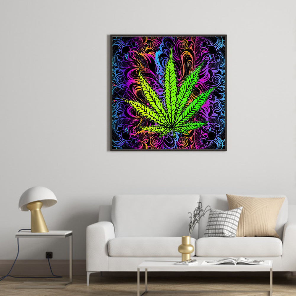 Leaf - Full Round Drill Diamond Painting 30*30CM