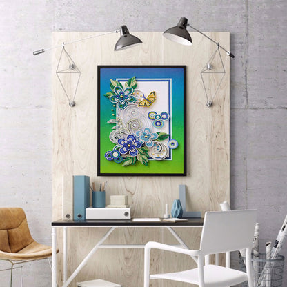 Flower - Special Shaped Drill Diamond Painting 30*40CM