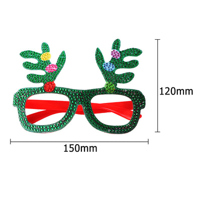 Kids Christmas Diamond Glasses Toys DIY Frame Paste 3D Rhinestone Stickers