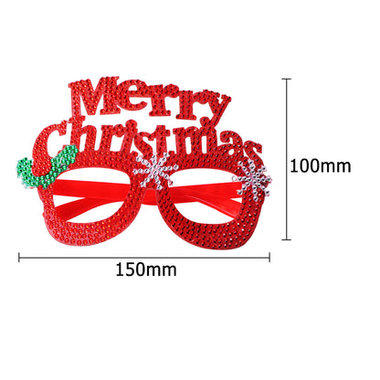 Kids Christmas Diamond Glasses Toys DIY Frame Paste 3D Rhinestone Stickers