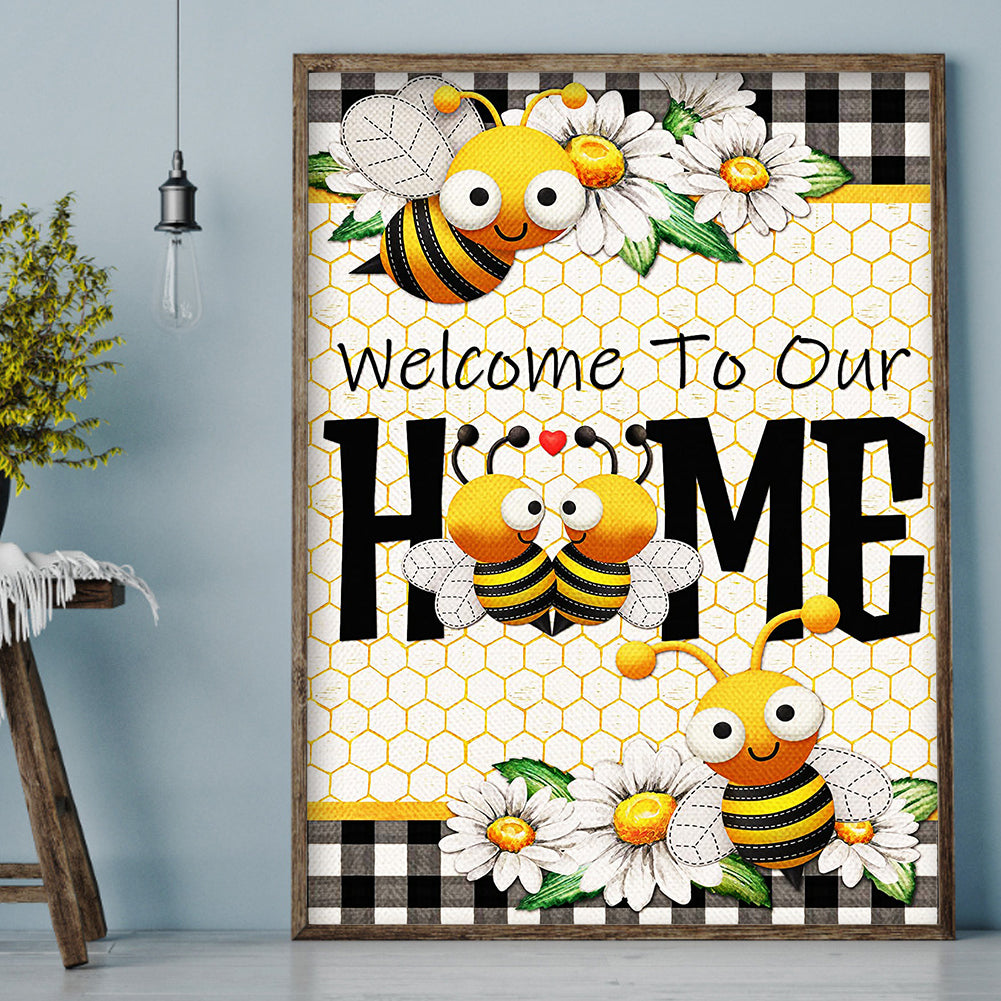 Bee - Full Round Drill Diamond Painting 30*40CM