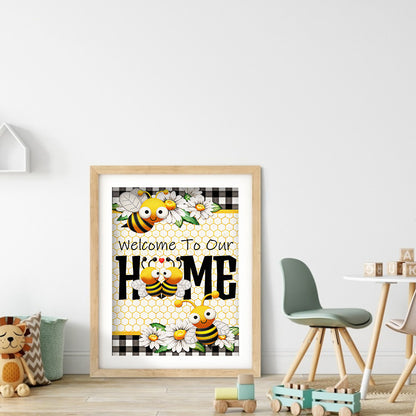 Bee - Full Round Drill Diamond Painting 30*40CM