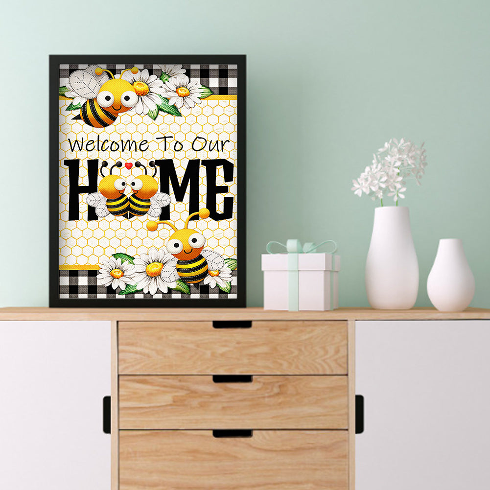 Bee - Full Round Drill Diamond Painting 30*40CM