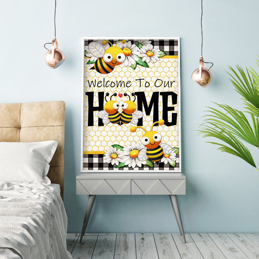 Bee - Full Round Drill Diamond Painting 30*40CM